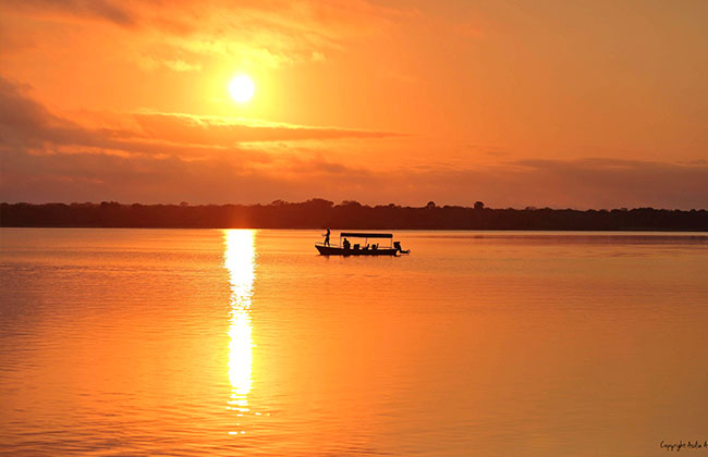 Sunset Boat Ride in Akagera National Park