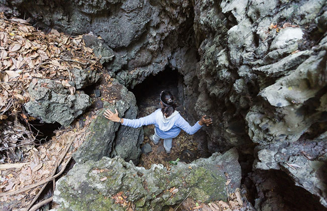 Cave hiking
