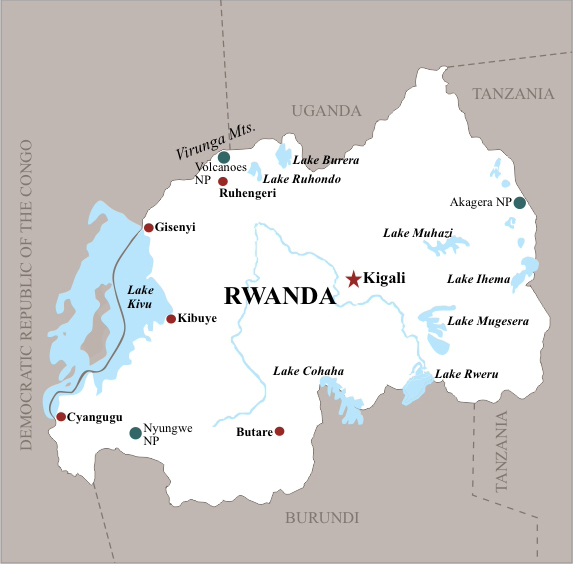 Rwanda Map