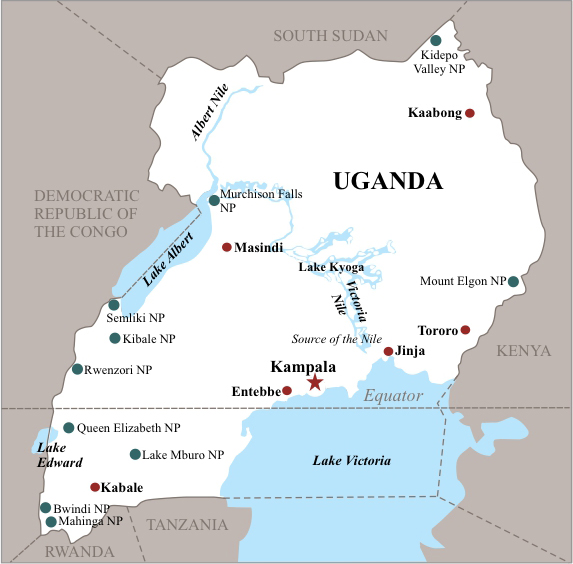 Uganda Map