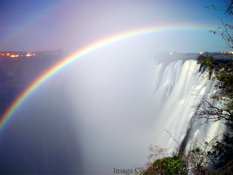 Lunar Rainbow over Victoria Falls