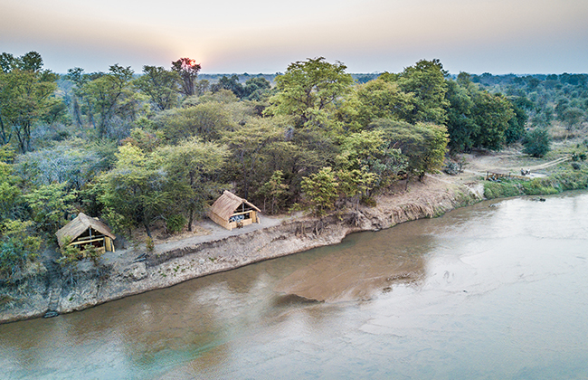 Camp in North Luangwa National Park