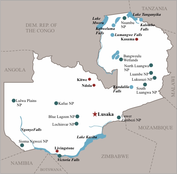 Zambia Map