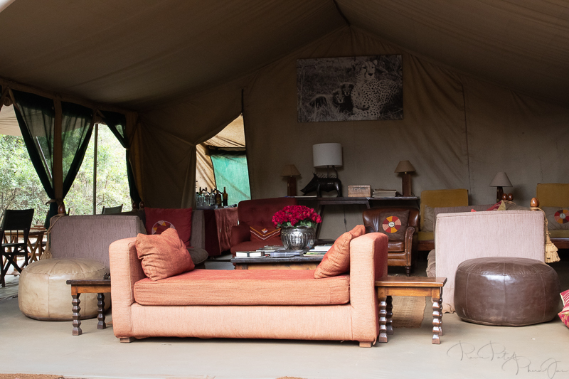 Lounge at Nairobi Tented Camp