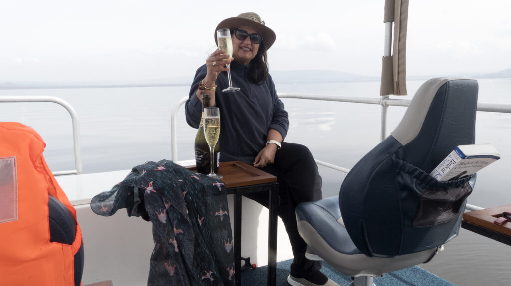 Champagne on Lake Nakuru