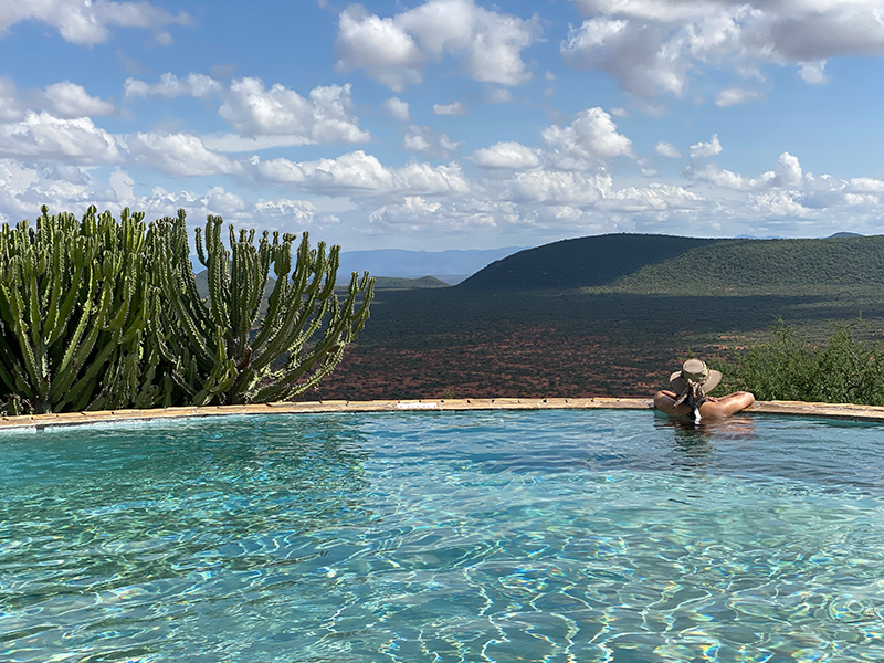 Relaxing in the Pool