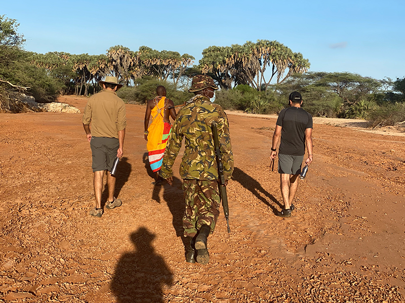 Walking at Saruni Rhino