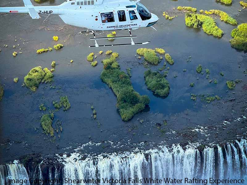 Helicopter Flight Over Victoria falls