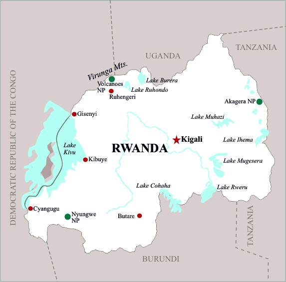 Rwanda Map