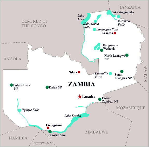 Zambia Map